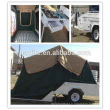 Remorque de camping pliante de luxe avec tente en toile à vendre HLT-04